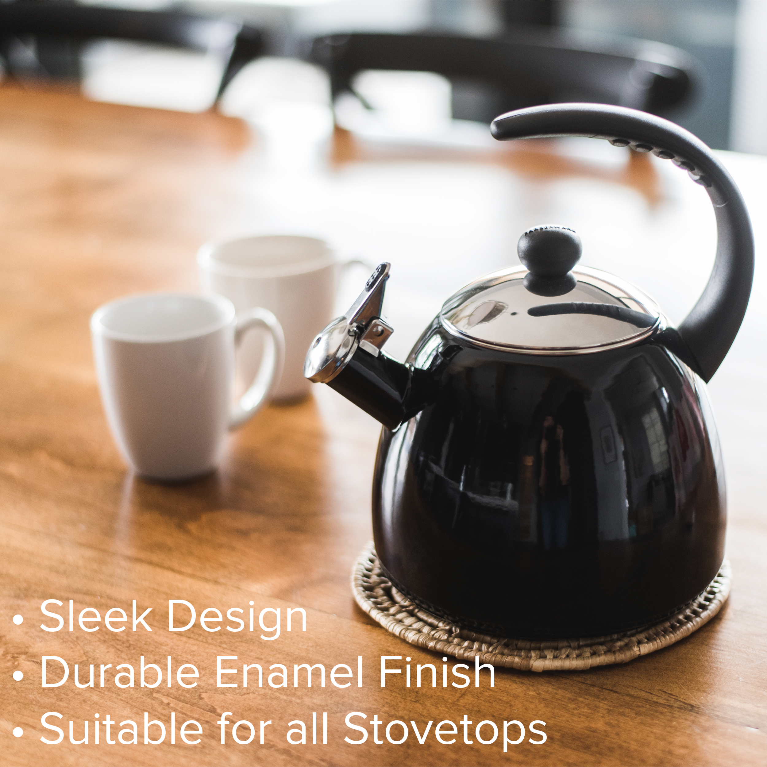 Tea kettle shop black