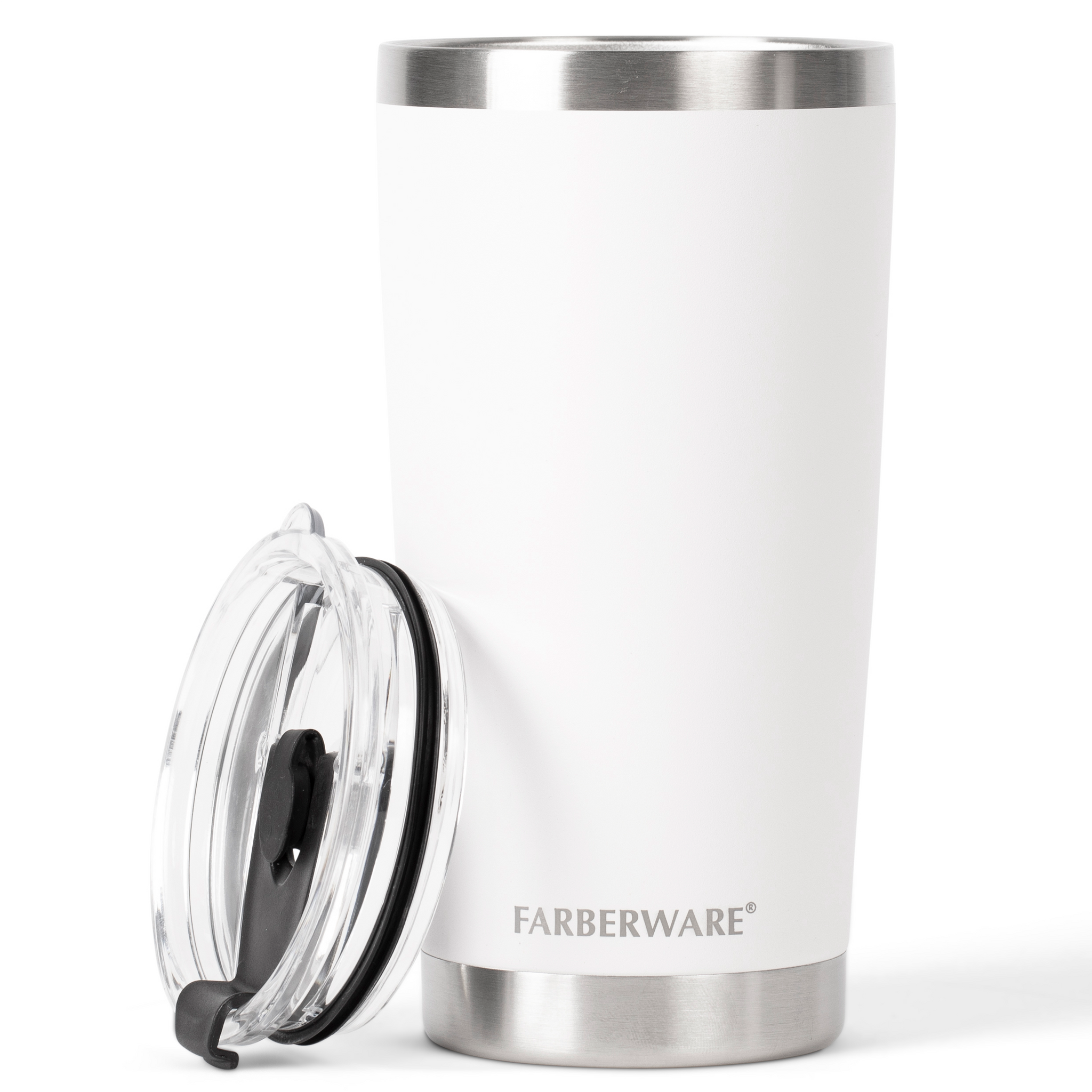 Taza De Campamento Farberware 12 Oz - Acero Inoxidable, Aislamiento Doble Pared, Sin BPA, Apto Lavavajillas